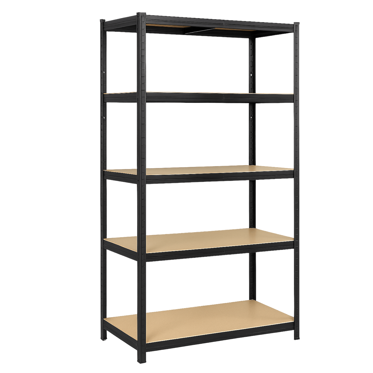 REGAŁ METALOWY - CZARNY - UDŹWIG 875 KG - 180x60x40 CM