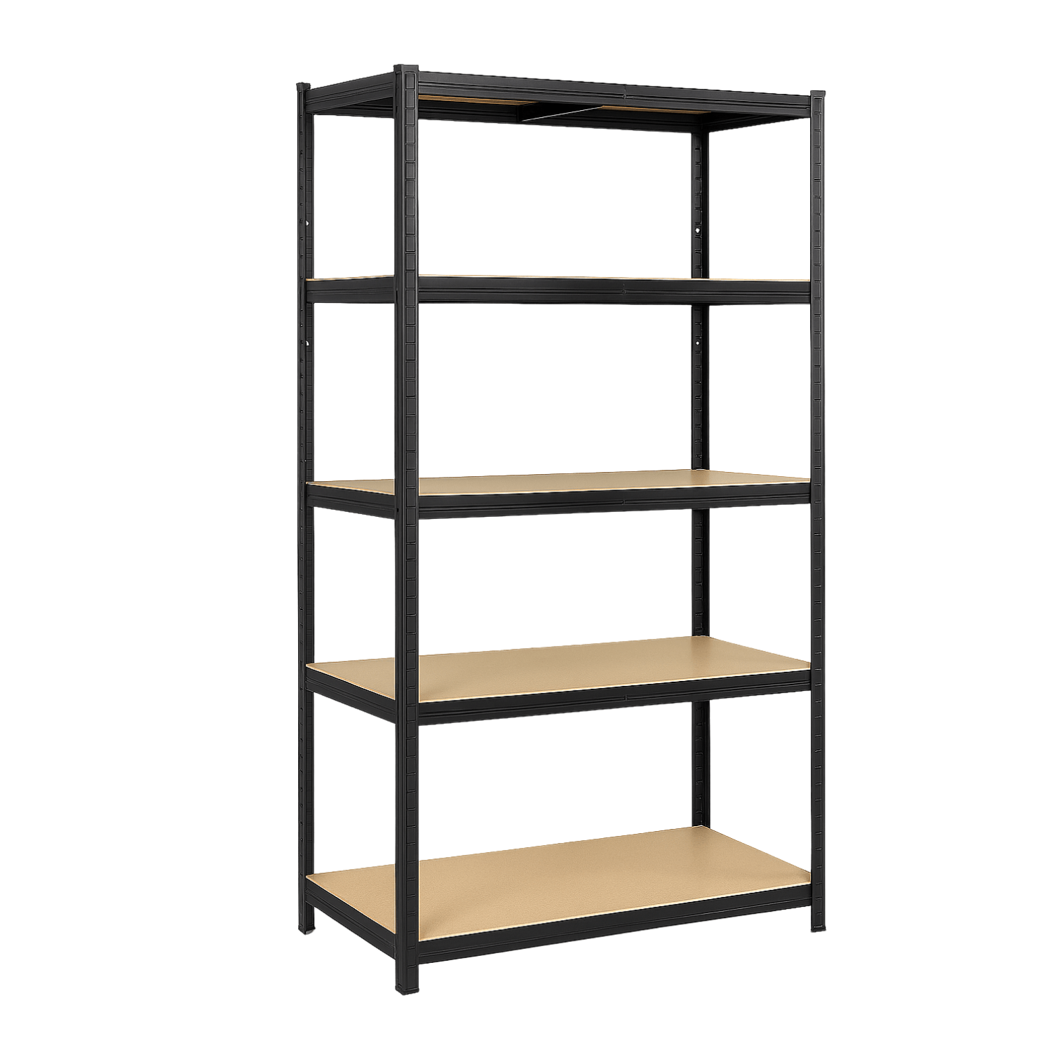 REGAŁ METALOWY - CZARNY - UDŹWIG 1000 KG - 180x90x30 CM