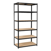 REGAŁ METALOWY - CZARNY - UDŹWIG 1050 KG - 222x110x50 CM