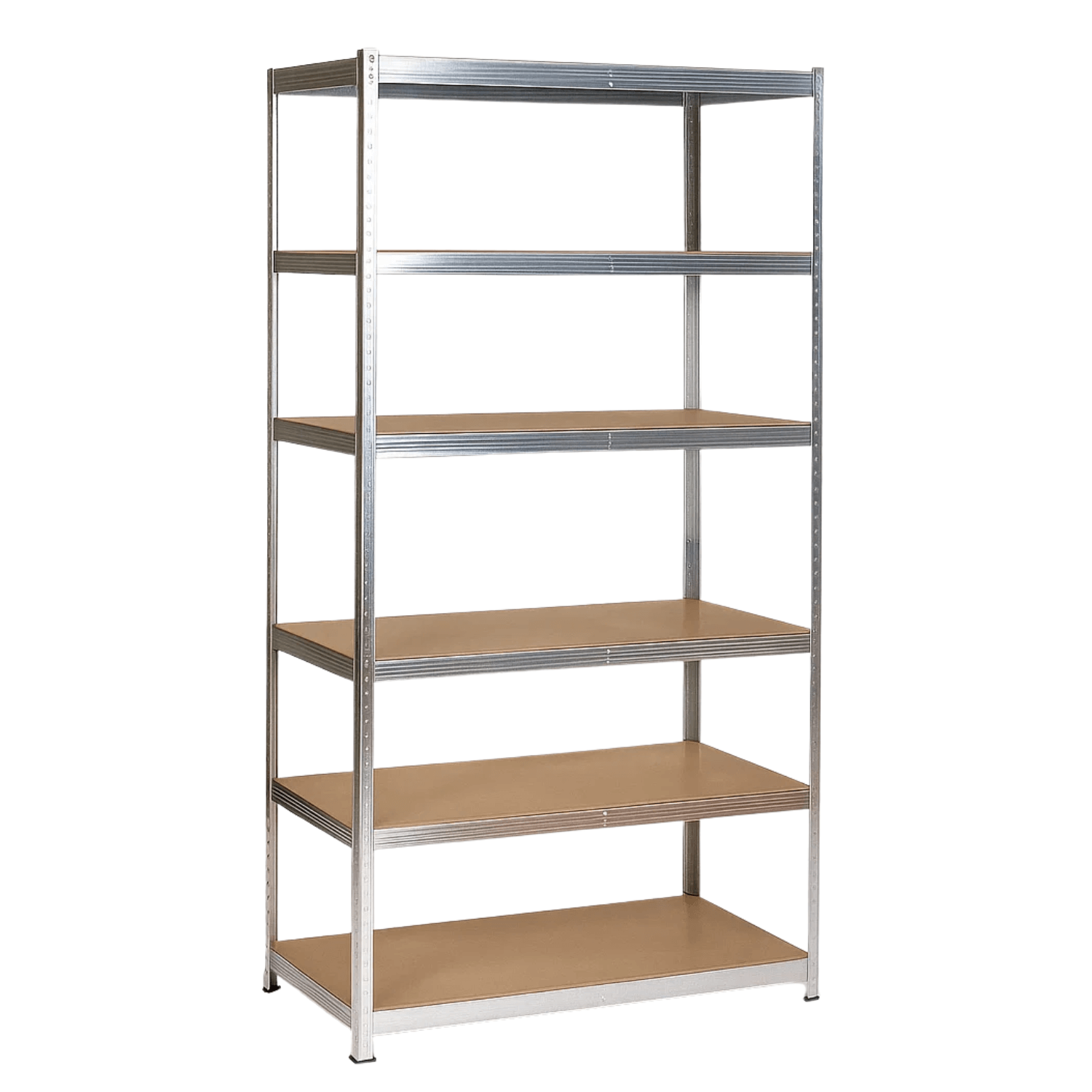 REGAŁ METALOWY - SREBRNY - UDŹWIG 1050 KG - 222x110x50 CM