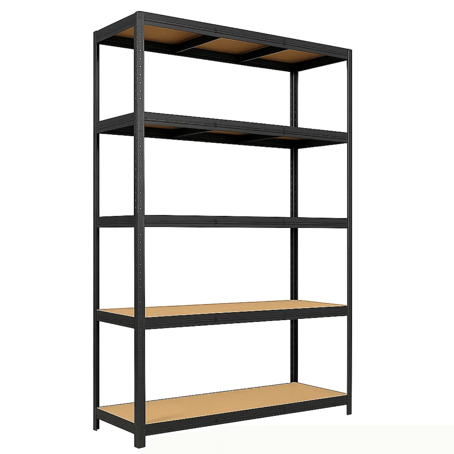 REGAŁ METALOWY - CZARNY - UDŹWIG 1000 KG - 205x120x45 CM