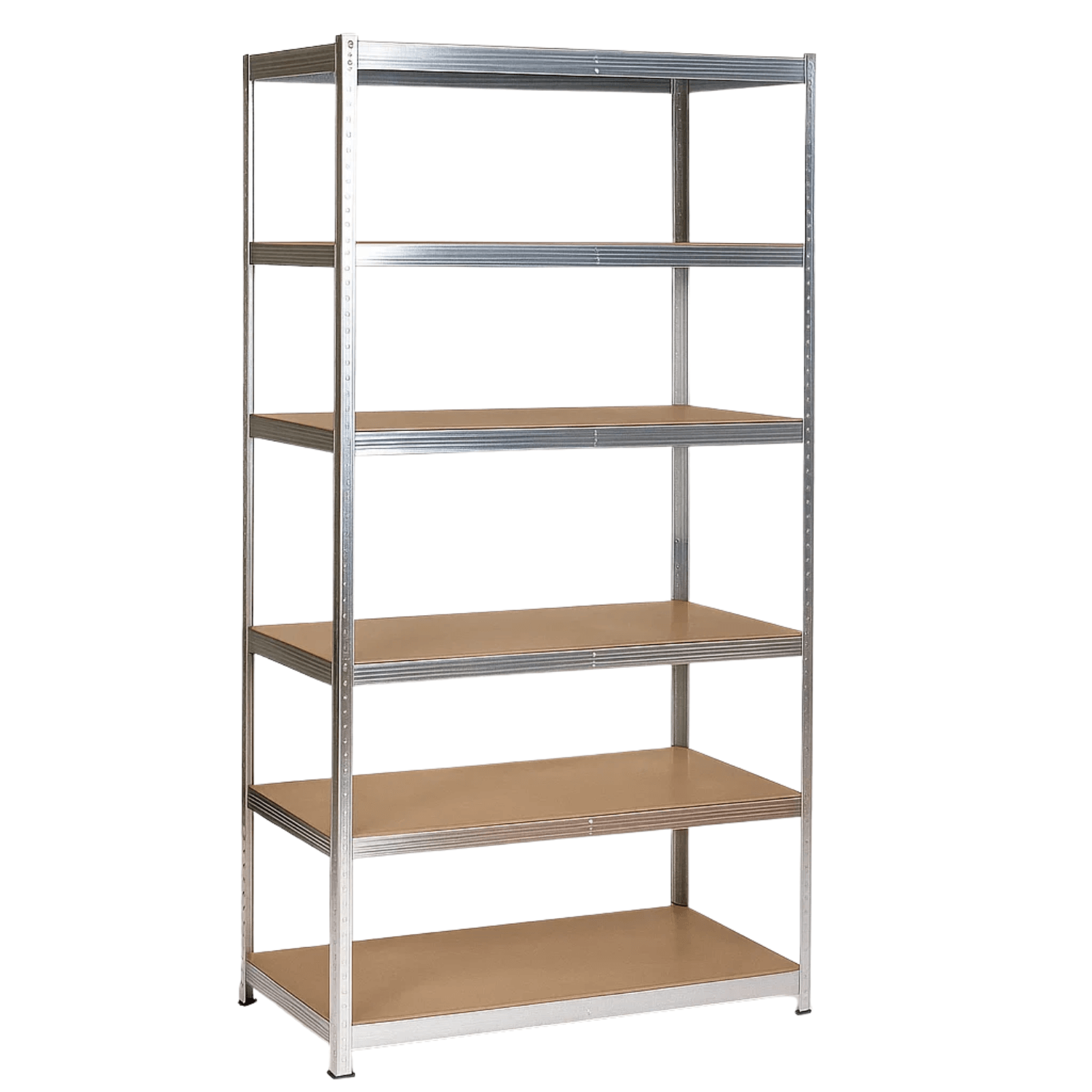 REGAŁ METALOWY - SREBRNY - UDŹWIG 1320 KG - 225x90x40 CM