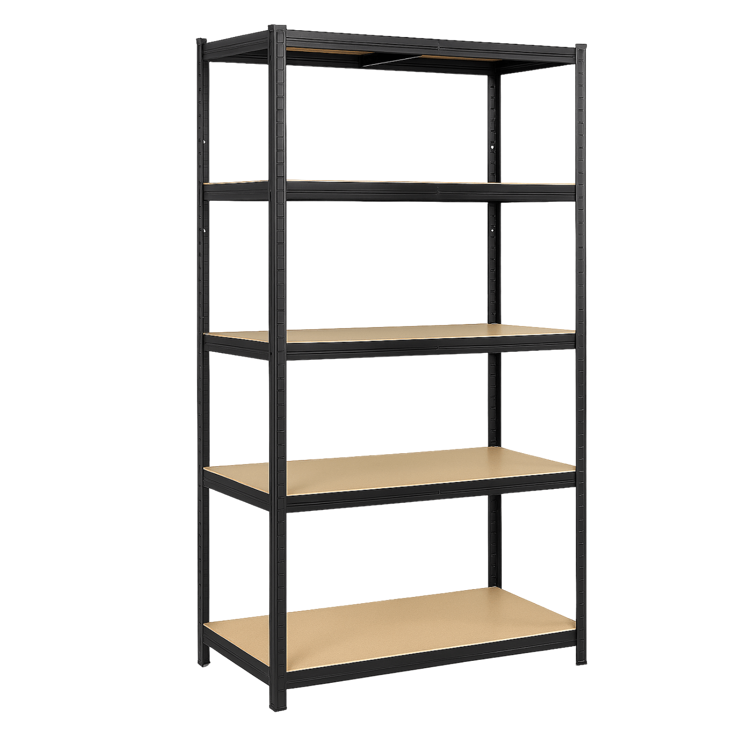 REGAŁ METALOWY - CZARNY - UDŹWIG 875 KG - 180x90x40 CM