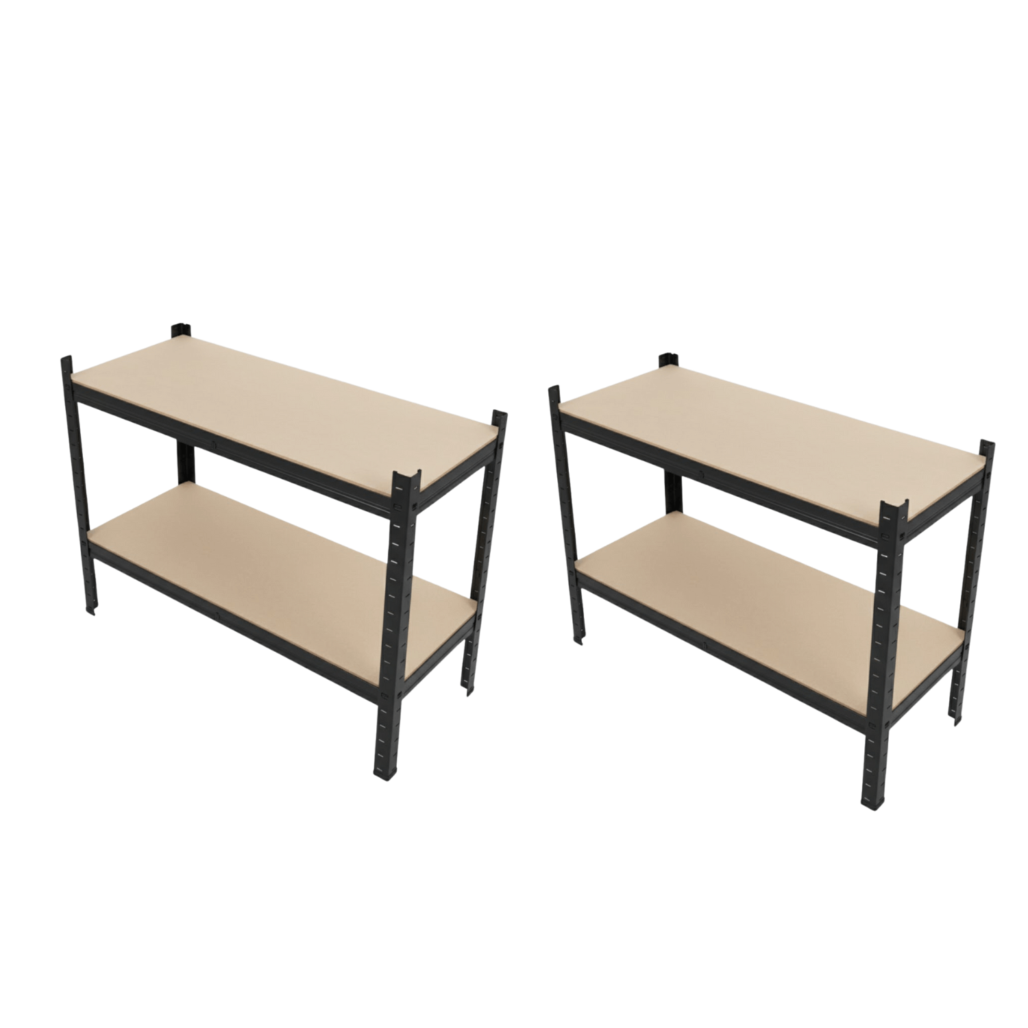 REGAŁ METALOWY - CZARNY - UDŹWIG 700 KG - 160x80x40 CM