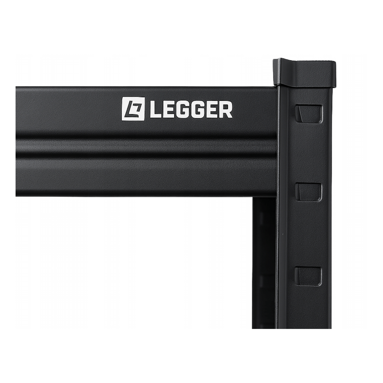 REGAŁ METALOWY - CZARNY - UDŹWIG 1050KG - 222x90x40CM